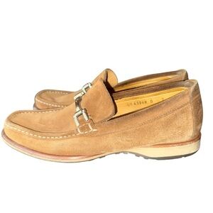 Men’s SALVATORE FERRAGAMO Camel Suede Loafers